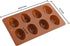 8 Cavity Silicone Egg Pan, Egg Tray, Egg Shape Ice Tray, Silicone Baking Supplies for Cake Decorating, Chocolate, Candy, Jello, Baking Pan for Muf...