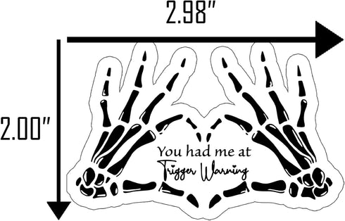 (3pcs) You had me at Trigger Warning Stickers, Kindle Sticker, Die-Cut Waterproof Laptop Decals, Book Sticker, Book Sticker for Kindle Adult, Smut...