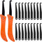 22Pcs Grout Remover Tool, 2 Grout Hand Saw and 20 Grout Removal Knife, Caulking Removal Tools, Tile Joint Cleaning Tool, Caulking Edge Kit, Tile C...
