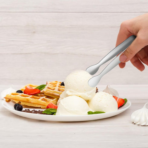 10 Pcs Small Tongs for Serving Food, 4.3" Stainless Steel Kitchen Tiny Mini Tongs, Small Serving Tongs, Ice Tongs, Sugar Cube Tongs for Tea Party ...
