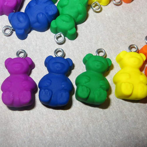 Palksky 20 Cavity Large Gummy Bear Mold/Big Bear Crayon Mold for Brownie Muffin Chocolate Ganache Jelly Pralines Caramels Candy Soap Bar Bath Bomb...