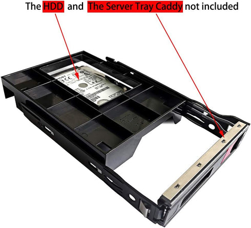 2.5" to 3.5" SSD Adapter 661914-001 Compatible for HP 651314-001 SAS/ SATA Tray Caddy Compatible with G8 & Gen9 Server...