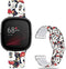 Mouse Theme Bands Compatible with Fitbit Sense/Sense 2/Versa 3/Versa 4 Band Fancy Soft Sport Silicone Cartoon Holiday Strap Men Women...