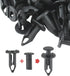 MOTOALL 100X Plastic Fender Fastener Rivet Push Clips for Honda ATV Suzuki Kawasaki 90653-HC4-900...