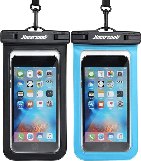 Hiearcool Universal Waterproof Case, Waterproof Phone Pouch Compatible for iPhone 16 15 14 13 Pro Max XS Plus Samsung Galaxy S22 Cellphone Up to 8...