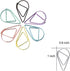 300 Pieces Multicolor Cute Paper Clips, Smooth Stainless Steel Drop-Shaped Colorful Wire Small Paperclips for Office Supplies Girls Kids School St...