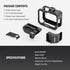 NEEWER Video Rig Cage Compatible with GoPro Hero 12 11 10 9 Light Mod Max Lens Mod, Durable Plastic with 3.5mm Media Audio Mic Adapter Mount, Cold...