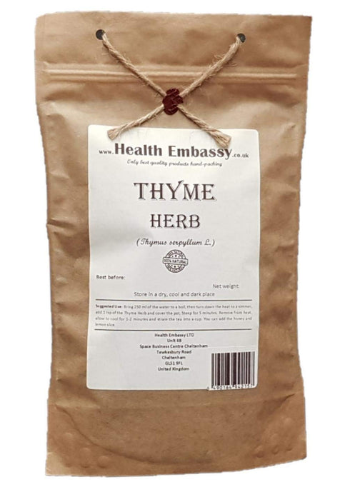 Health Embassy Thyme Herb | Thymus Serpyllum L | Herbal Tea (100g)...