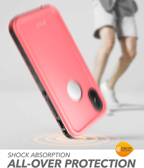 Clayco iPhone Xs Max Waterproof Case, Omni Underwater Shockproof Snowproof Dirtproof Case with Built-in Screen Protector for Apple iPhone Xs Max 6...
