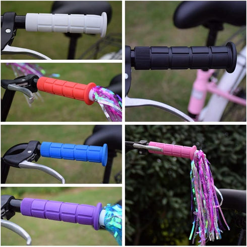 SAPLIZE Bike Handlebar Grips, for Kids Girls Boys Bikes, Balance Bikes, Road Bikes and Scooters, Length 4.9", Soft and Comfortable...
