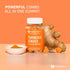 Turmeric Ginger & Black Pepper Gummies for Adults – Turmeric Curcumin Chewables to Support Joint Health, Delicious Peach Flavor – Gluten Free, Veg...