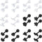 24Pcs Plastic Earrings For Sensitive Ears Silicone Medical Clear Tragus Cartilage Daith Studs Retainers 16G...