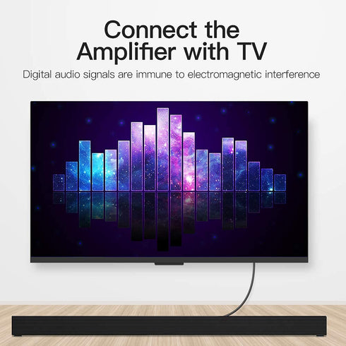 VENTION Digital Optical Audio Cable 16.5ft Fiber Toslink Audio Cord S/PDIF Port for Blu-ray CD DVD, Sound Bar,Smart TV, Home Theater, Xbox, PS4...