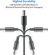 2 Pack 6FT DC Extension Cord, 5.5mm x 2.1mm Male to Female Power Cable for CCTV Security Surveillance IP Cameras, LED Lights Strip, Baby Monitor, ...