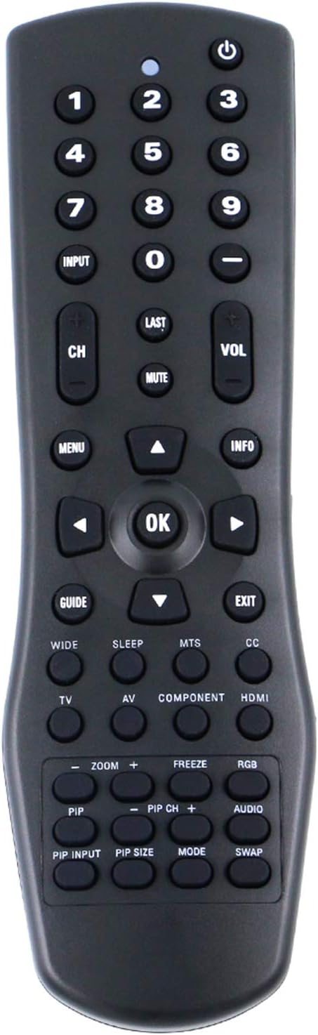 New VR1 Remote Control Compatible with Vizio LCD LED TV VA22L VA26L VW26L VW37L VW42L VX42L VA220E VW37L40A VP42HDTV20A VP42HDTV20A VA19LHDTV10T V...