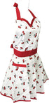 Wrapables Adjustable Flirty Hostess Apron, Sweet Cherries...