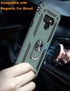 IKAZZ for Galaxy Note 9 Case,Military Grade Shockproof Heavy Duty Protective Phone Cover Pass 16ft Drop Test with Magnetic Kickstand Pine Green...