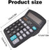 Solar Basic Desk Calculators with Big Buttons and Large Display, 12-Digit Calculators with Solar Power and AA Battery Dual Power Handheld Desktop ...
