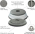 Microwave Lid,Foldable Microwave oven Cover for Food, Safe and Free of BPA Plastic and Silicone, Multi-purpose Kitchen Tool splash cover. Can be w...