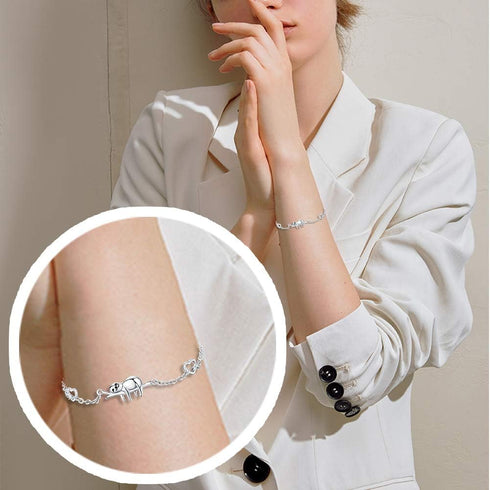 JUSTKIDSTOY Sloth Bracelets Sterling Silver “Slow Down Be Happy” Slider Animal Chain Necklaces for Women Sloth Gifts Lover (Bracelet)...