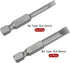 uxcell 4mm and 6mm Magnetic Slotted Screwdriver Bit Set, 1/4" Hex Shank 2" Length S2 Power Tool, 15-Piece...
