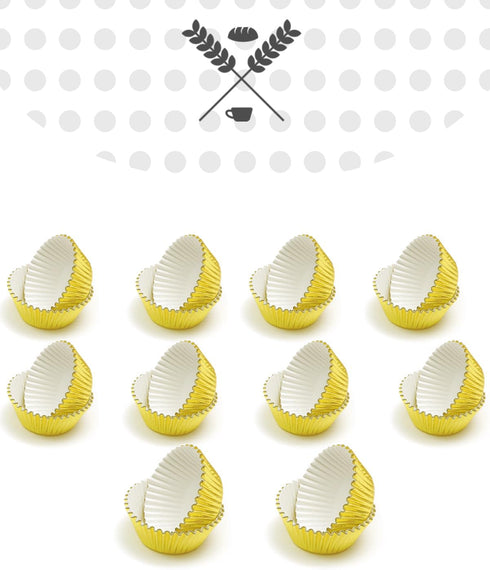 qiqee Gold Foil Cupcake Liners For Baking 300 Count Baking Cups Thick ? Sturdy, Oil Resistance,Muffin Liners Paper(Standard Size)...