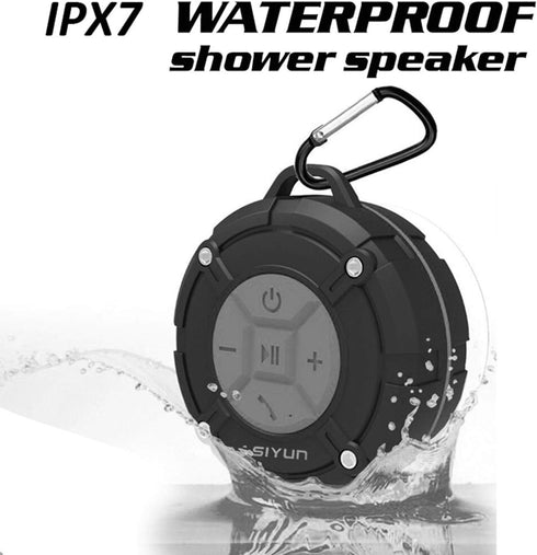 Shower Speaker, IPX7 Waterproof Bluetooth Speaker, Loud HD Sound, Portable Wireless Speaker with Suction Cup & Sturdy Hook, Built-in Mic, for Show...