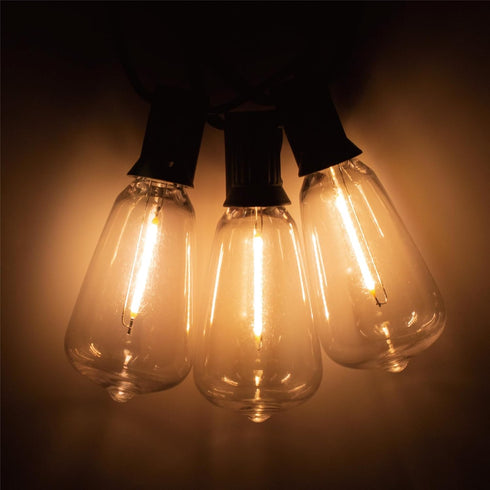 ST38 LED String Light Bulbs, 1.5 Inches Shatterproof LED Replacement Bulbs for Outdoor String Lights, 1Watt Equvanlent to 7Watt Incandescant Bulbs...