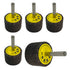 WA 5PCS - 1 1/2"x1"x1/4" inch 120# Industrial Grade Durable Mounted Flap Wheel Sander Aluminum Oxide Sanding Flap Wheels with 1/4" Shank for Drill...