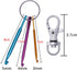 BAGERLA Mini Crochet Hooks with Keychain and Swivel Hooks Aluminum Knitting Needles Tool Suitable for Yarn Knitting and Sewing Perfect for Pro or ...