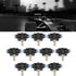 10pcs Air Flow Control Valve, 6mm Tube OD x 6mm Tube OD Pneumatic Air Flow Control Valve Connector with Push-to-Connect Fitting Straight Quick Con...