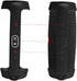 co2CREA Silicone Travel Case Replacement for JBL Charge 4 Waterproof Bluetooth Speaker (Black Case)...