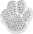 PinMart's Silver Rhinestone Animal Paw Print School Mascot Brooch Pin...