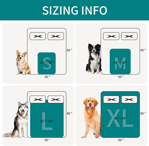 Waterproof Pet Dog Blankets, Pattern Printing Super Soft Warm Fluffy Facecloth Sofa Car Bed Protector, Urine Proof Washable Outdoor Pet Blanket fo...