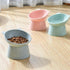 LIFKOME 3PCS Cat Bowls, Elevated Cat Bowls, Raised Cat Bowls for Food and Water, Raised Cat Bowl, Plastic Tilted Pet Bowl Pet Food Bowl for Flat- ...