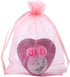 HRX Package Organza Bags Blush Pink 5x7 inch 100pcs, Mesh Jewelry Pouches Candy Bags Drawstring Empty Sachet for Wedding Baby Shower Party...