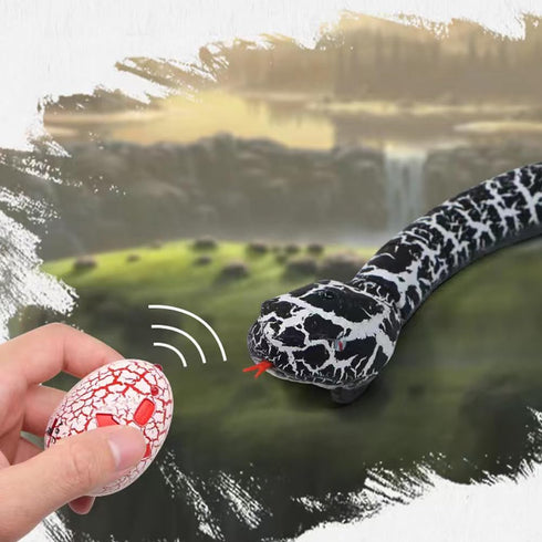 Remote Control Snake Toy, Realistic RC Snake Toy USB Rechargeable Robot Rattlesnake Model 16" Long Animal Prank Toy for Kids and Adults Christmas ...