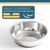 PEGGY11 Lightweight Stainless Steel Cat Bowls - 1.8 Cup, Single Pack...