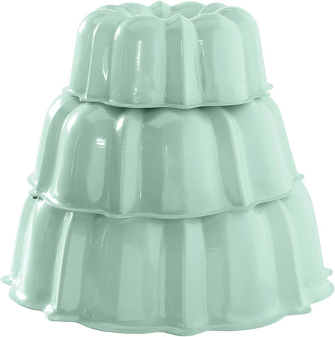 Nordic Ware Formed Bundt, Tiered 3-Piece Set, Sea Glass...