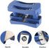 Edge Banding Trimmer, Mini Blue Plastic Woodworking Edge Banding Veneer Manual Trimming Woodworking Tool Hand Edge Band Cutter for Wood, Plywood, ...