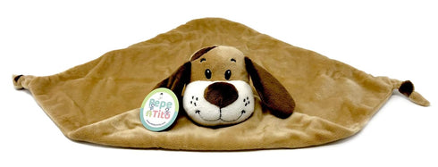 Baby Security Blanket - 18" Tall Soft Fleece Baby Blanky for Boys & Girls – Baby Soothing Blanket with Plush Stuffed Animal - Puppy Dog...