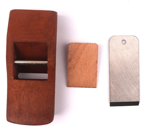 Atoplee Wood Hand Planes, Mini and Portable Woodworking Edge Trimming Plane for Edge Rounding Corner Rounding, with 1 Planer Blade and 1 Wood Fixe...