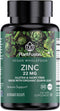 PlantFusion Vegan Zinc Supplements 22 mg – Wholefood Complex, Chelated Zinc Citrate from Organic Guava Leaf for Immune Support, 60 Capsules...