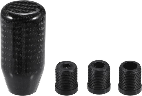 Shift Knob with 3 Adapter/Front Gear Shifter Knob for Automatic and Manual Vehicles/Durable Stick Shifter Lever Knob Resin 7cm / 1 Set Black...