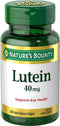Nature's Bounty Lutein Pills, Eye Health Supplements and Vitamins, Support Vision Health, 40 mg, 30 Softgels...