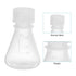 PATIKIL Erlenmeyer Flask, 25ml Narrow Mouth Graduated Flasks Plastic Flasks with Printed Graduation for Lab Experiment Chemistry Science Study...