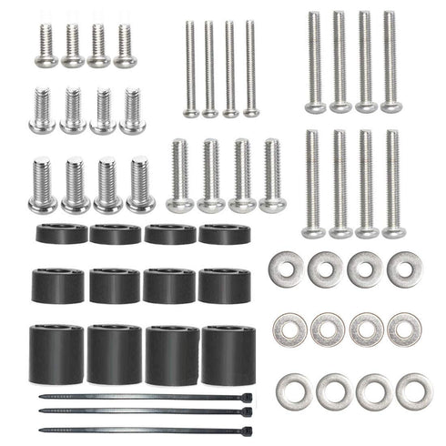 Universal TV Mount Screw Kit Includes M4, M5, M6 Screws, Washers and Spacers - Stainless Steel - Compatible with VESA Wall TV or Monitor Mounting...