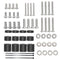 Universal TV Mount Screw Kit Includes M4, M5, M6 Screws, Washers and Spacers - Stainless Steel - Compatible with VESA Wall TV or Monitor Mounting...