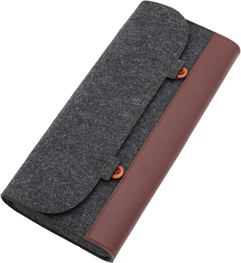 KPREPUBLIC PU Felt Keyboard Carrying case Bag for planck 40% 60% 80% 100% gh60 xd64 tada68 87 tkl 104 Ansi bm60 bm65 bm68 Poker (PU Felt Bag for 8...