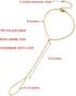 Dainty Gold Hand Chain Bracelet,18K Real Gold Plated Minimalist Handmade Beaded Finger Chain Bracelets for Women...